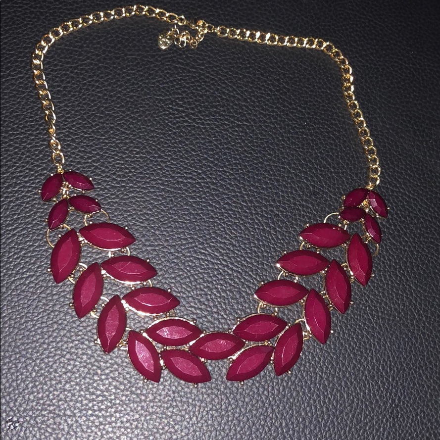 Pretty Ruby Statement Necklace